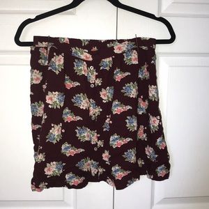 hollister floral skirt